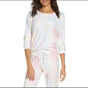 PJ Salvage Morning Sunshine Tie Dye Robe - Aqua main image 1